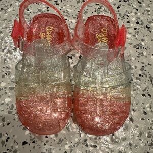 NWOT OshKosh B'gosh Kids Glitter Sandals - Pink and Silver